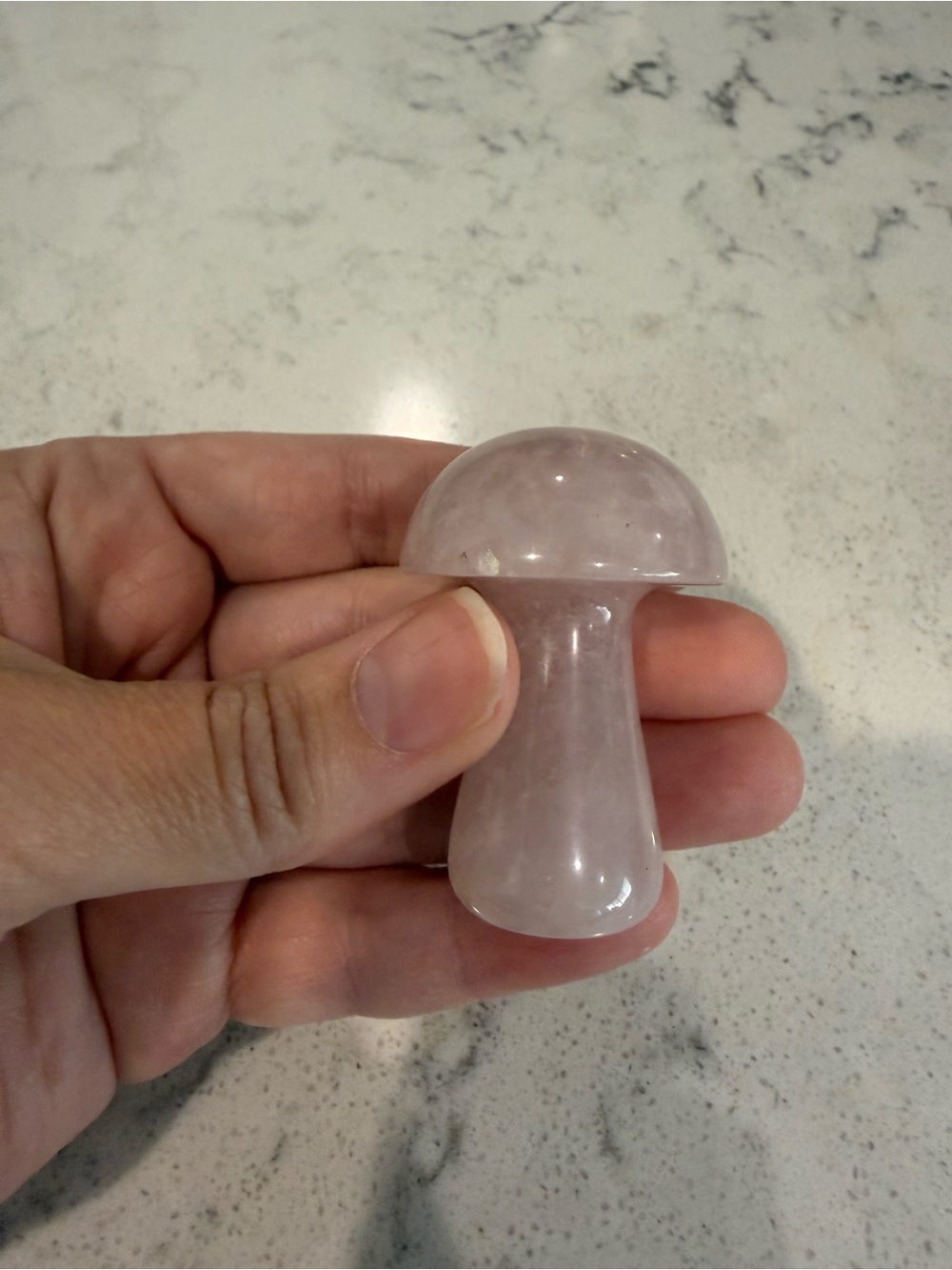 Rose Quartz Mushroom - Picture 2 of 6